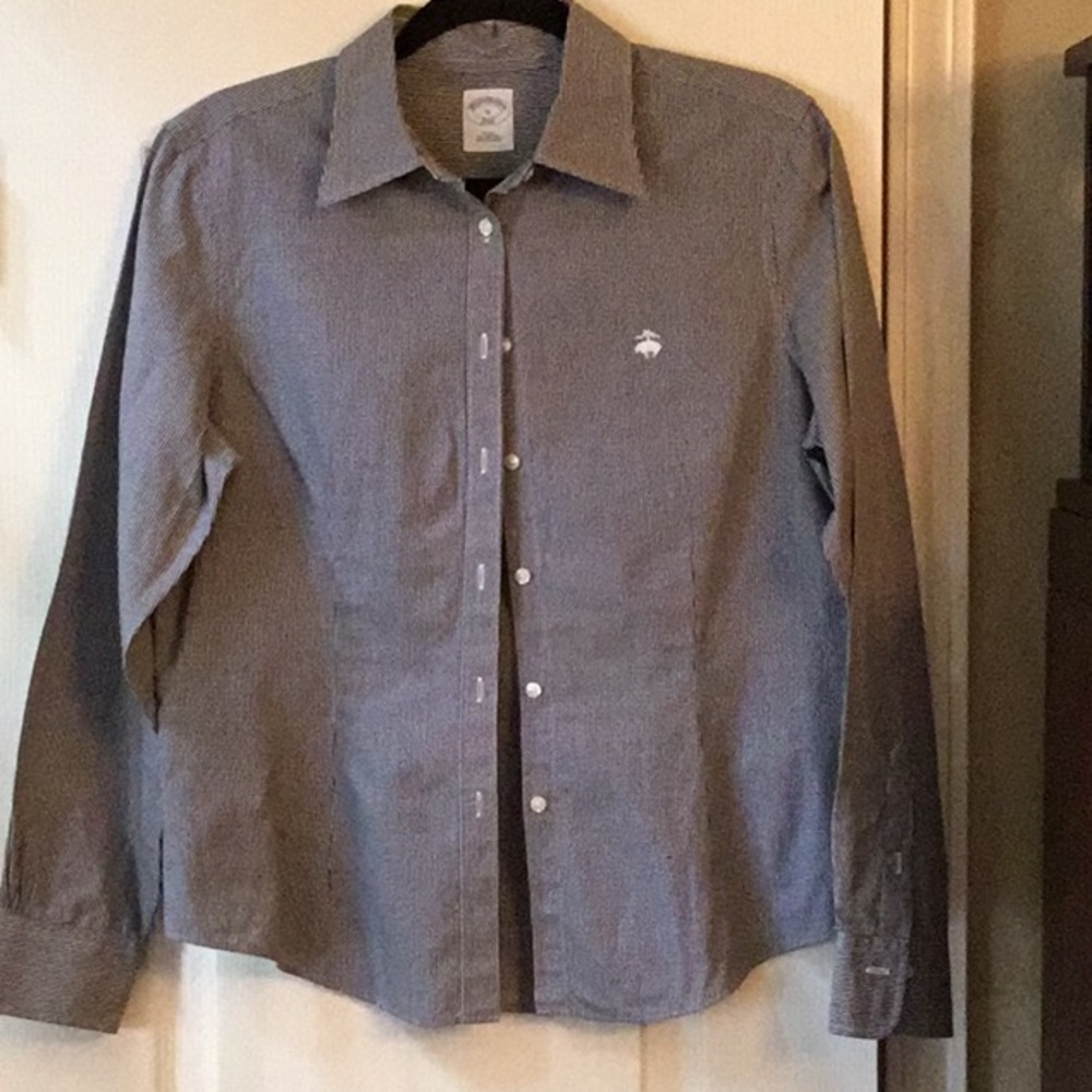 Brooks Brothers Tiny Check Button Down Dress Shirt